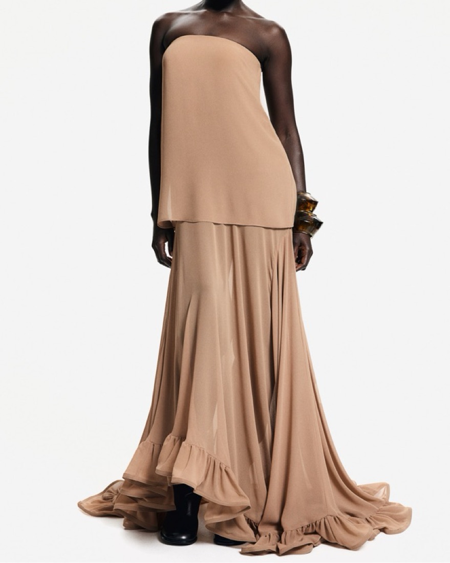 H&M Edition: Voluminous Bandeau Dress by H&M - Pickle