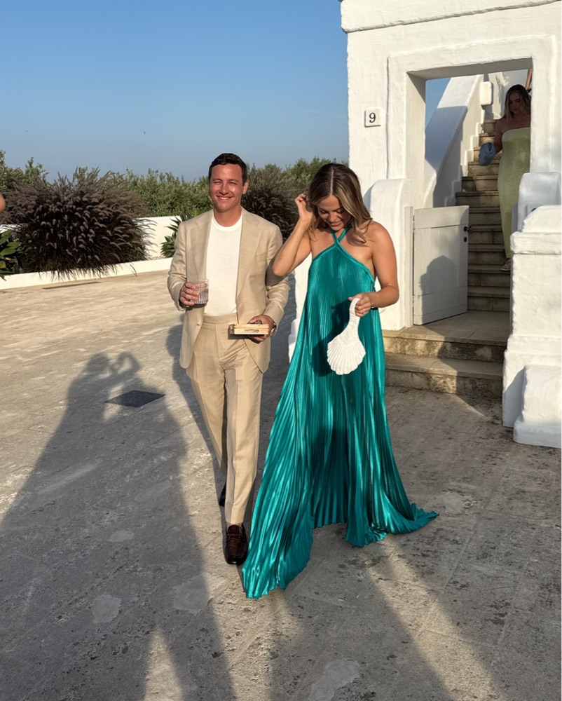 l'idée deesse halter pleated column maxi dress L'idee Deesse Dress by L'idee