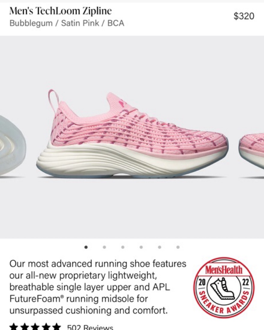 Techloom Zipline Satin Pink by APL - Pickle