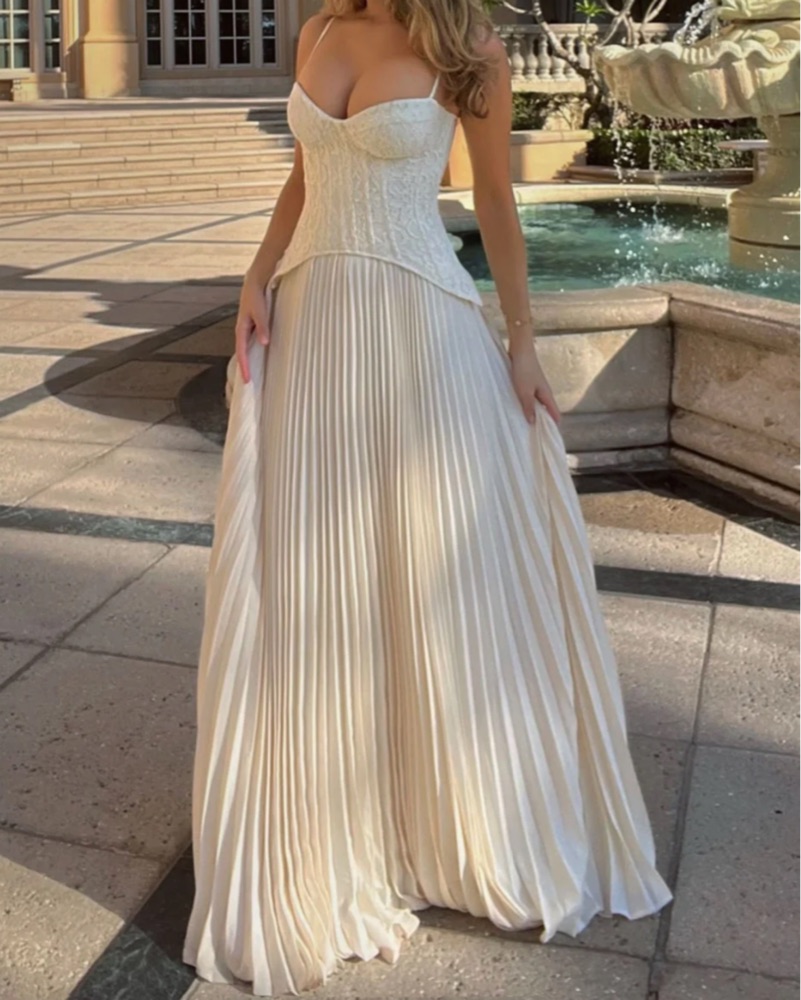 long sleeve lace dress white Simple Long Sleeve Lace Wedding Dress
