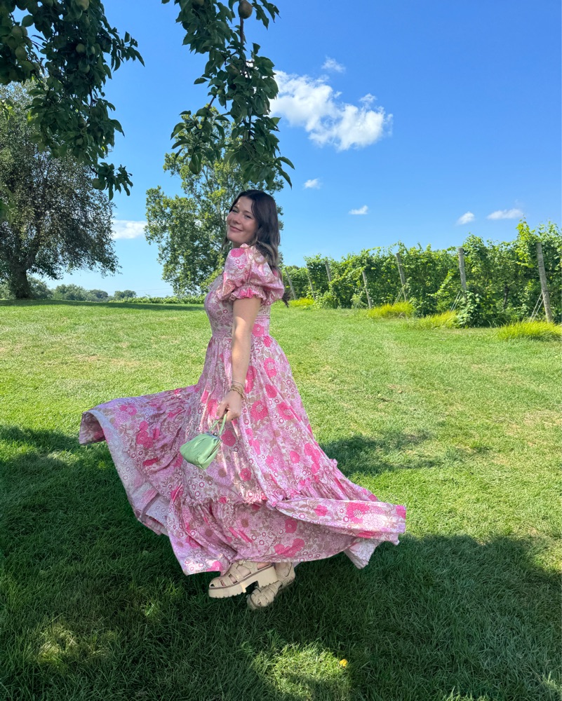 Selkie The Ritz Maxi Pink Floral Dress by Selkie - Pickle