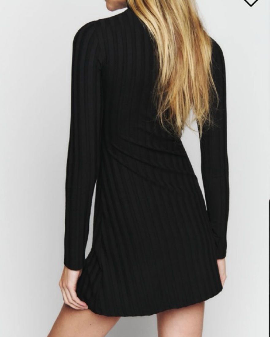 reformation libra knit dress Reformation Libra Rib-Knit Minidress