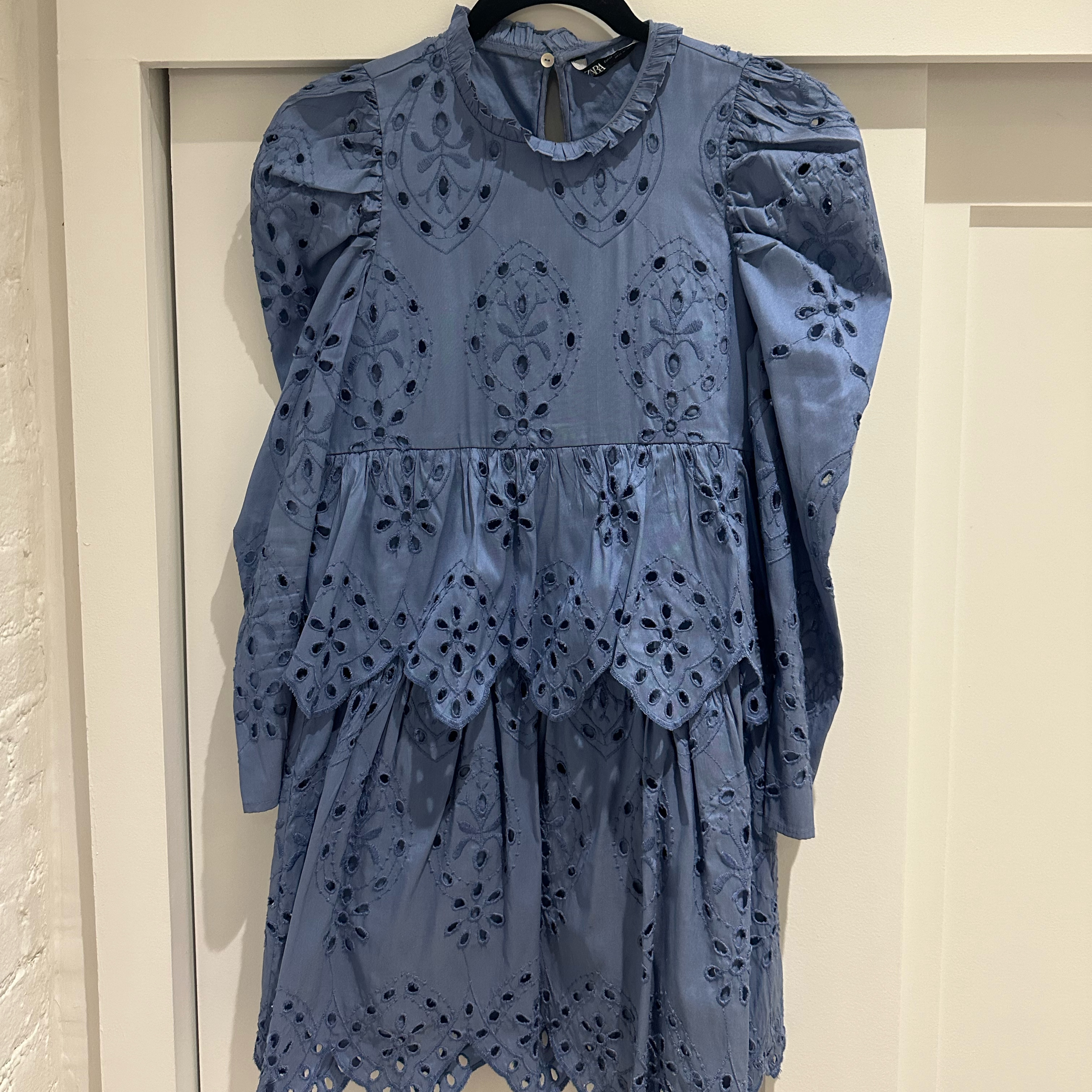 Zara Blue Eyelet Dress by Zara - Pickle