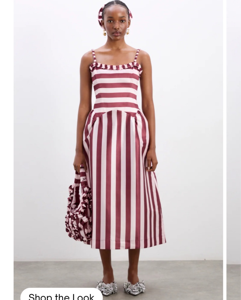 damson madder faith midi dress Damson Madder Faith Midi Dress in Pink