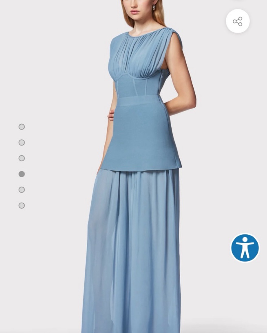 herve leger light blue dress THE ELISE DRESS – HERVÉ LÉGER