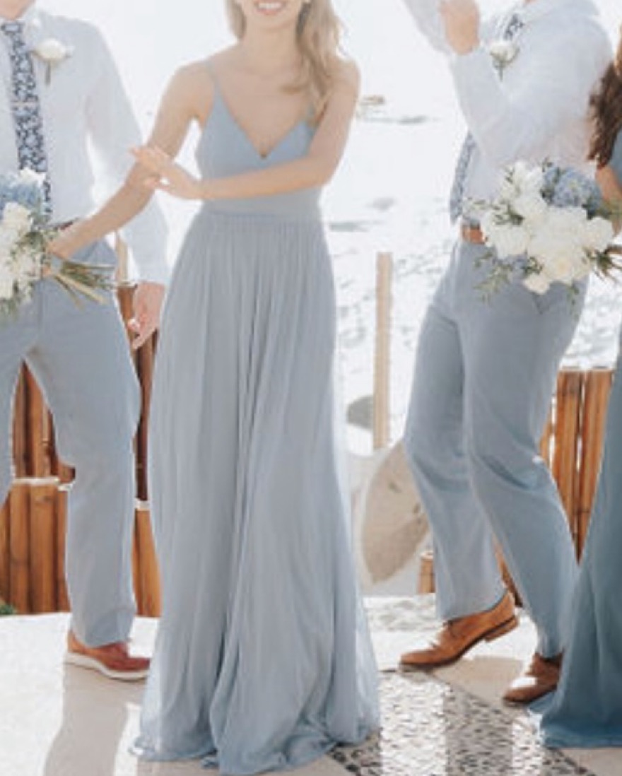 Azazie Kiri Dusty Blue Bridesmaid Dress by Azazie - Pickle