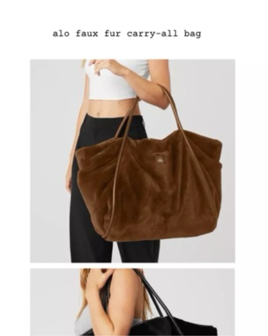 Alo Fur Carry All Tote | Pickle