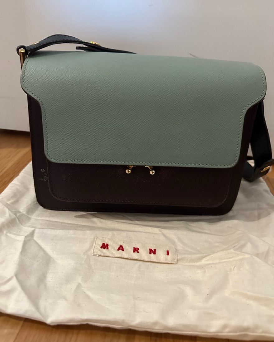 MARNI TRUNK Mint Green Crossbody Bag by Marni - Pickle