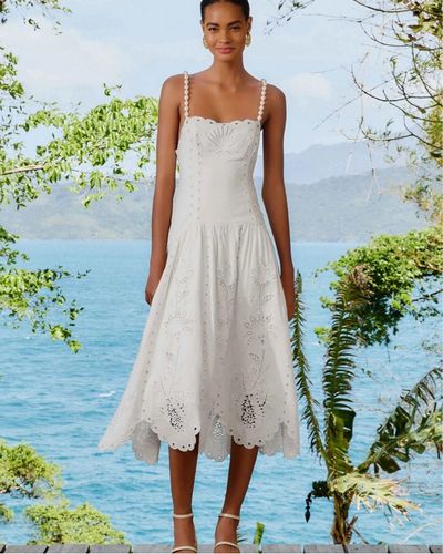 Farm Rio Richelieu Shell Midi Dress by Farm Rio | Pickle