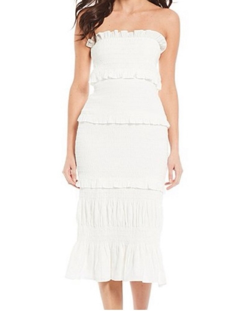 lace sheath midi dress Elegant Return Someday Woven Lace Midi Dress