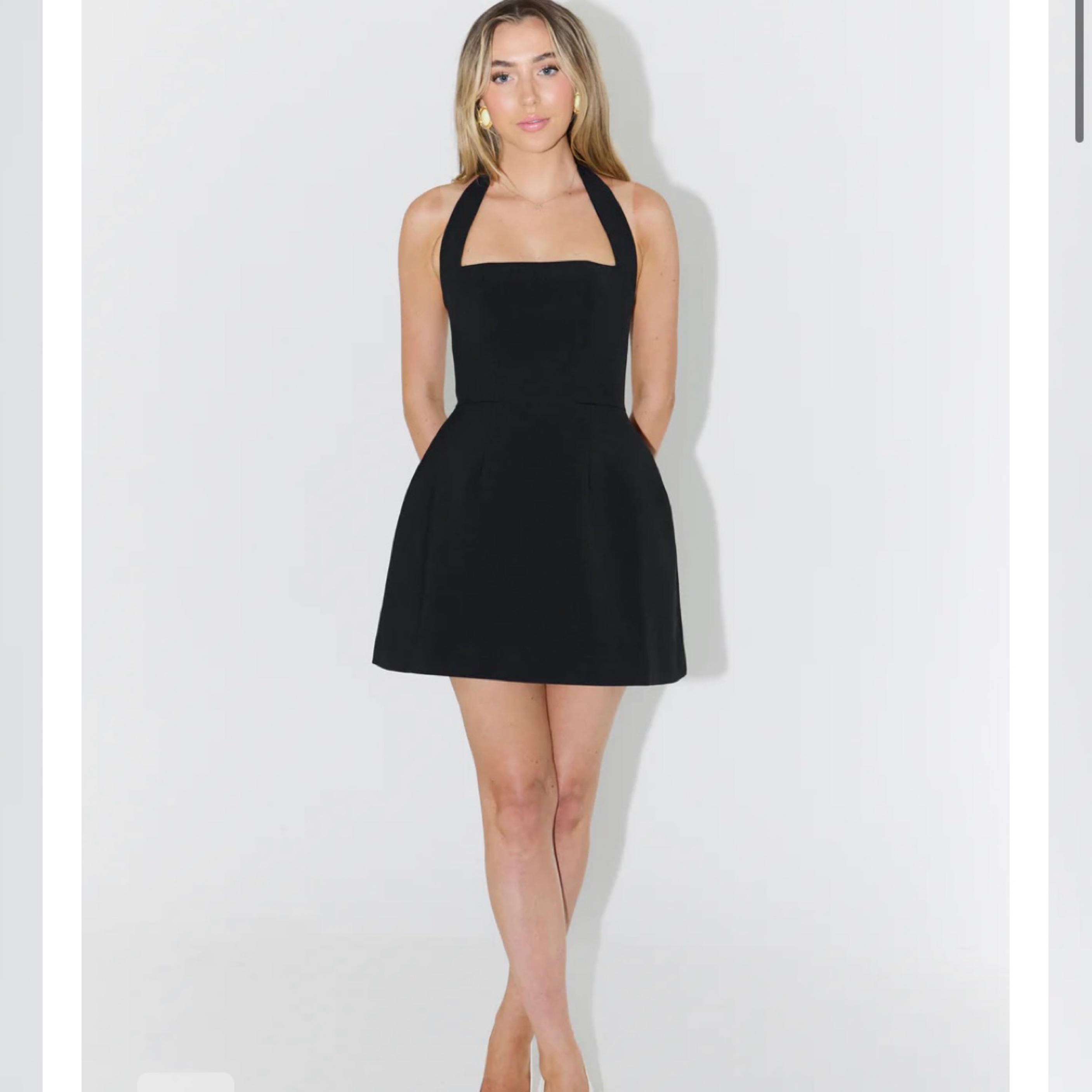 retrofete halter dress Retrofete Size S Pearl Halter Dress main image 1