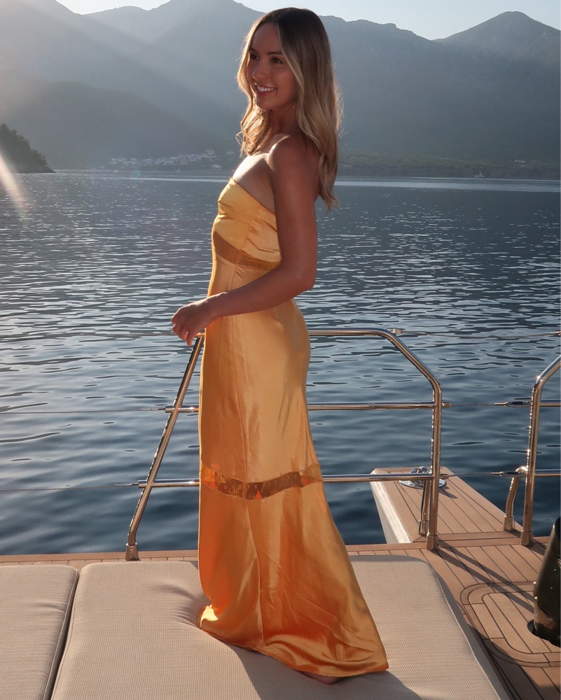 Gold Gown - Melrose Dress by RUNAWAY the Label - Pickle