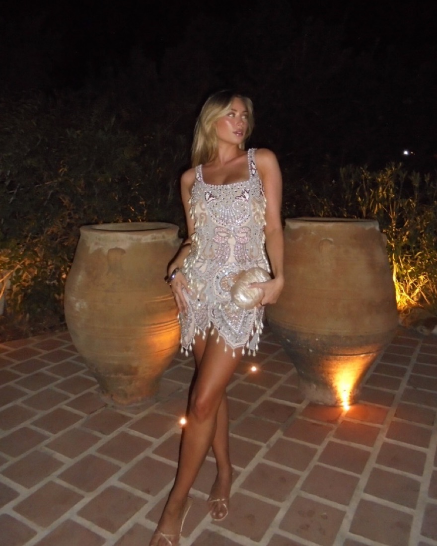 asos beaded mini dress ASOS DESIGN embellished wrap mini dress with fringe beaded hem in blush