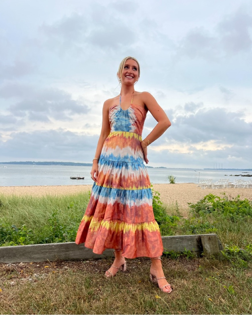 Alexis Tie Dye Halter Dress by Alexis - Pickle