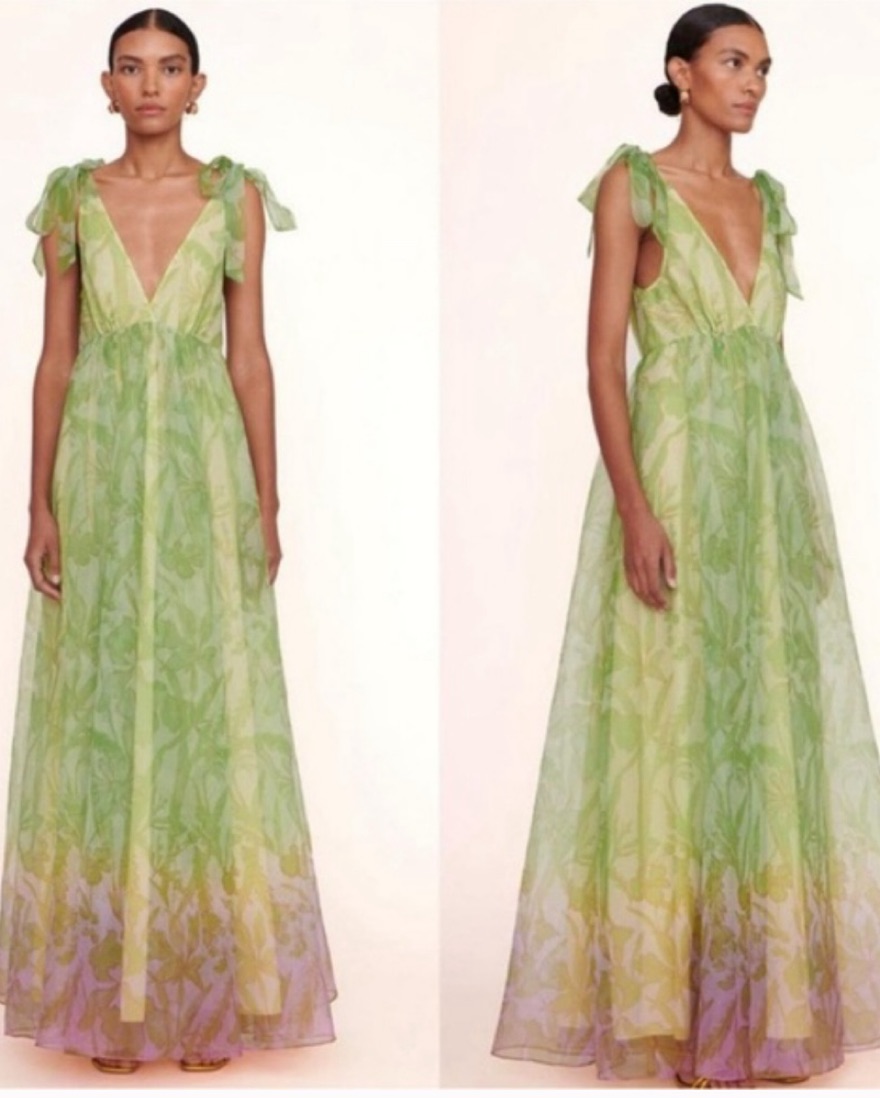 Staud Dandelion Ombre Floral Gown | Pickle