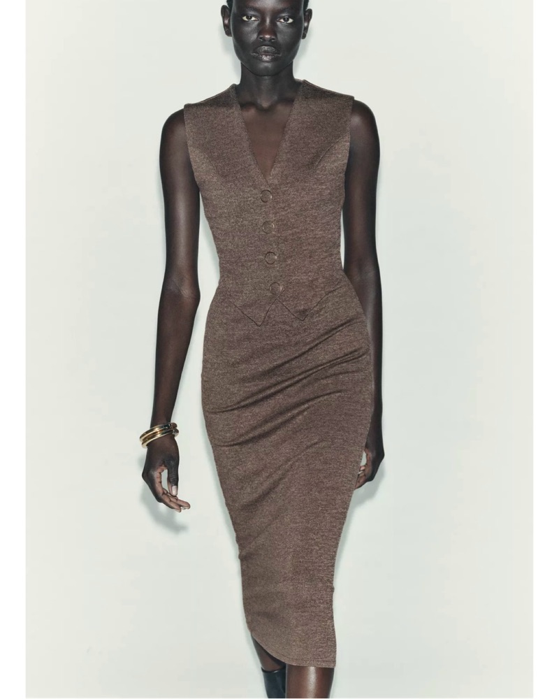 brown button midi dress Brown Plaid Button Down Midi Dress