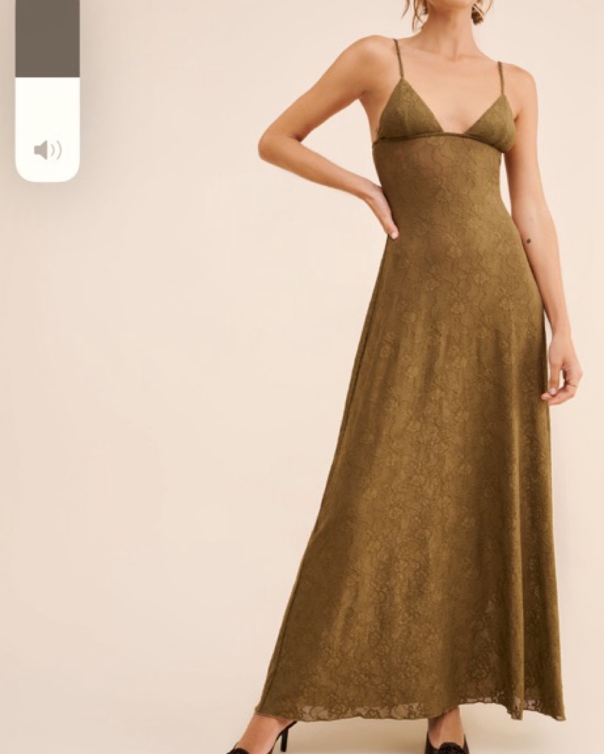 we wore what brown dress WeWoreWhat Corset Pleated Midi Dress main image 0