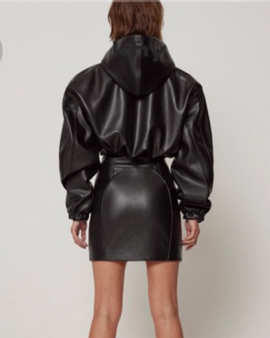 ジャケット・アウター Khy / Faux Leather Cropped Hooded Jacket KHY Faux leather cropped hooded jacket by Khy - Pickle
