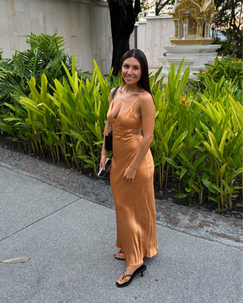 Shona Joy Gold Satin Maxi Dress by Shona Joy - Pickle