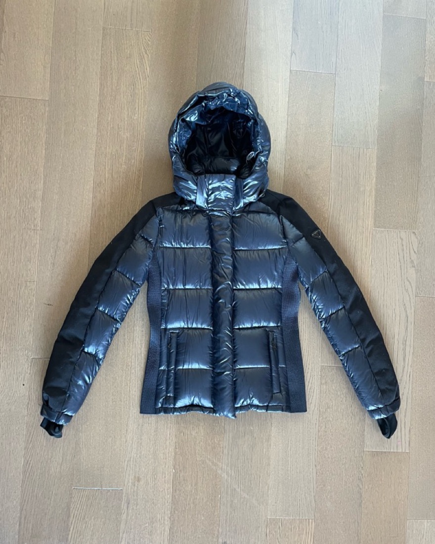 $950 Prada Blue Puffer Jacket by Prada - Pickle