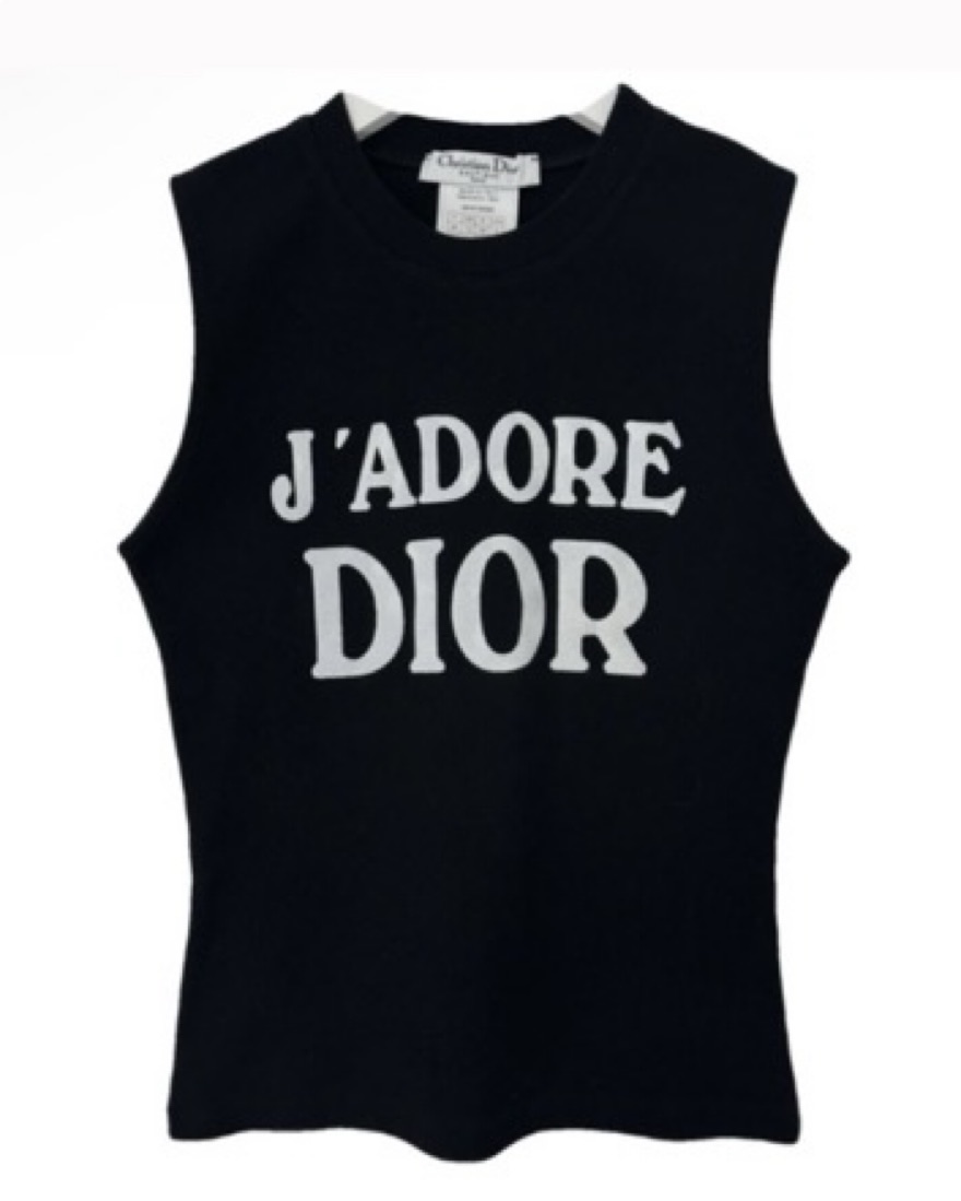 J'adore Dior タンクトップ 黒 Christian Dior J´ADORE DIOR タンクトップ 黒