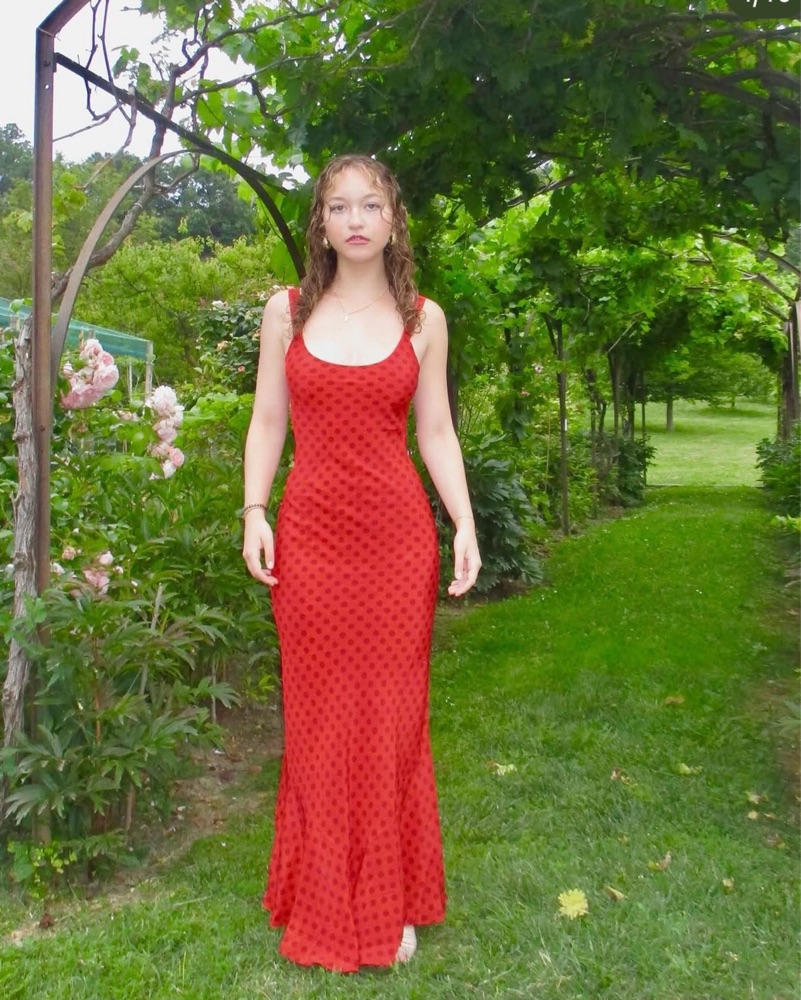 realisation par allegra dress red The Allegra dress in Aura