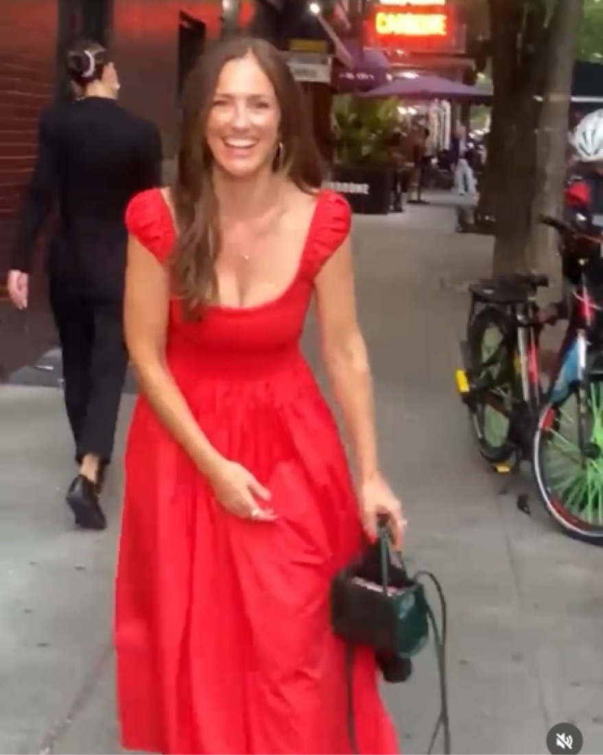 la ligne red dress Marceline Dress
