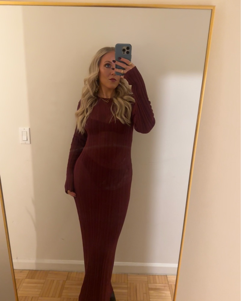 lioness burgundy dress Lioness Women's Long-Sleeve Field of Dreams Ball Gown