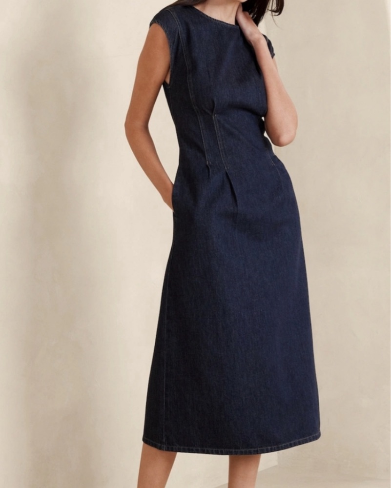 blue dress vest Noble Navy Belted Suit Vest Dress  KCoutureBoutique