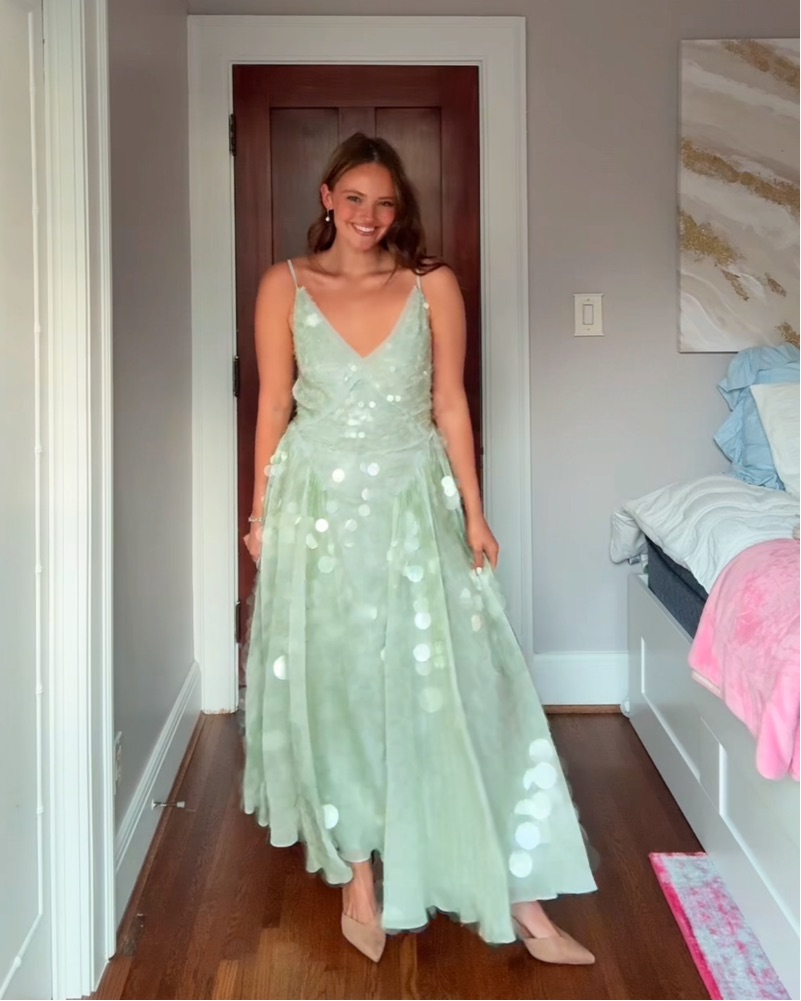 asos mint green embellished dress Satin Rose Bachelor Blue Mini Dress