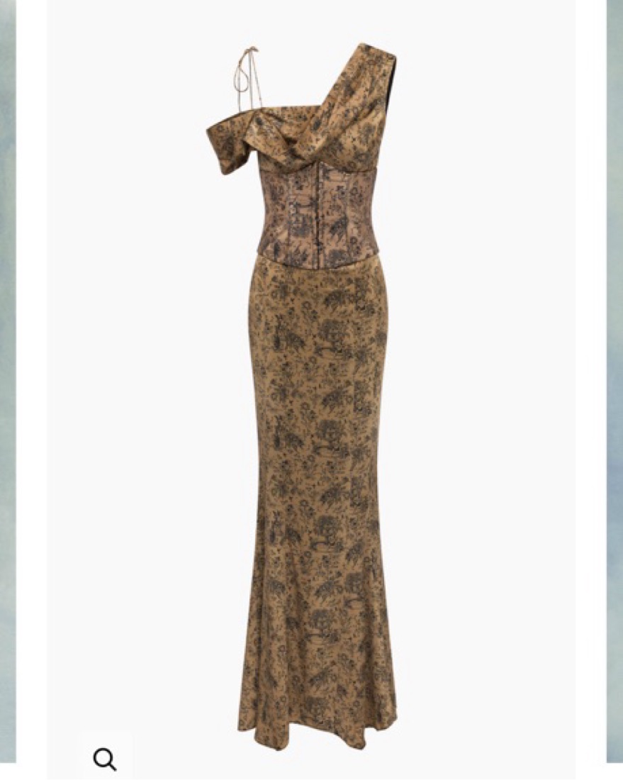 Dela Vali Brulee Maxi Silk Formal Dress by De La Vali - Pickle