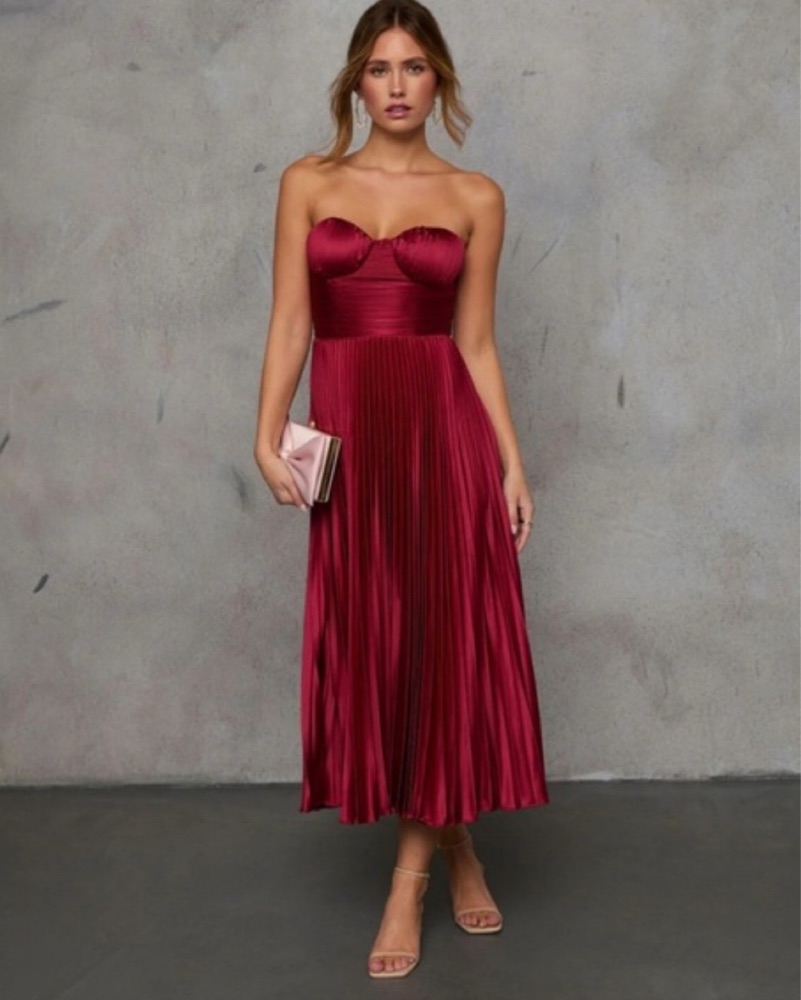 long strapless corset dress Satin Gown with Beaded Bodice & High Slit – Available in Fuchsia & Ice Blue CDJ884 colour: black-halter-neck-knot-skirt-midi-dress Size:US - 5x (30 - 32) 16 Occasion 15 Best Black Tie