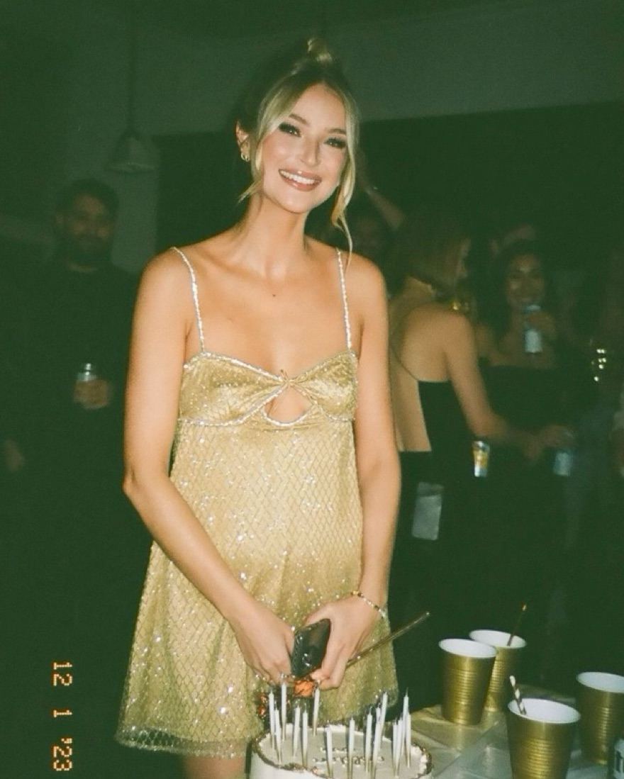 For Love And Lemons Gold Dress by For Love & Lemons - Pickle