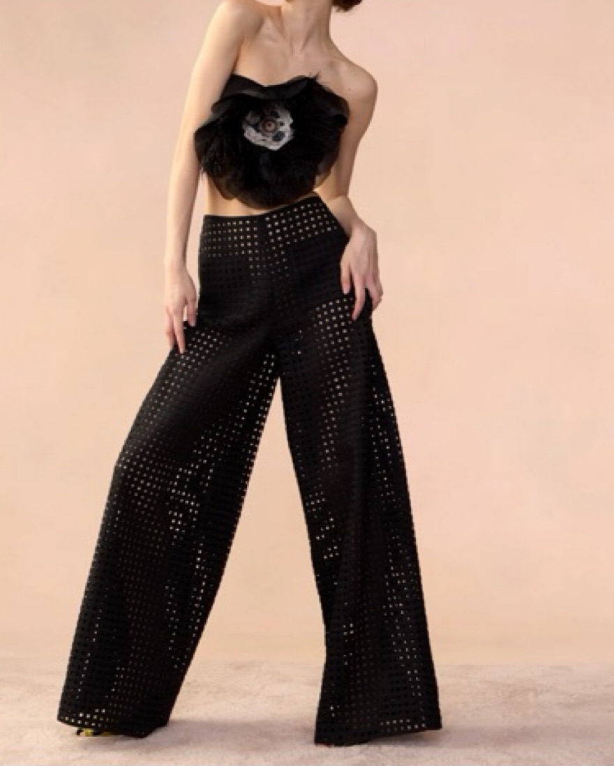 CYNTHIA ROWLEY XY タッパー グレー/ブラック Cynthia Rowley Birdcage Pants | Pickle