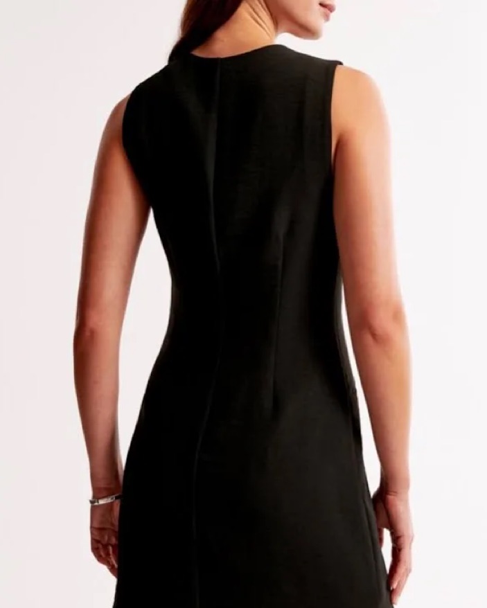 abercrombie little black dress Malibu Stunner Womens Midi Dress Black Sexy Criss Cross Back with Split –  Baller Babe Active Wear