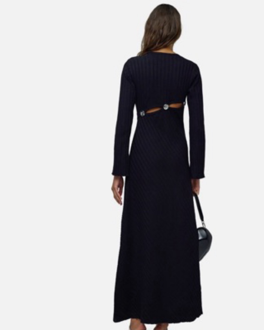 ワンピース Simon flare dress Black ANDMARY】Simon flare dress