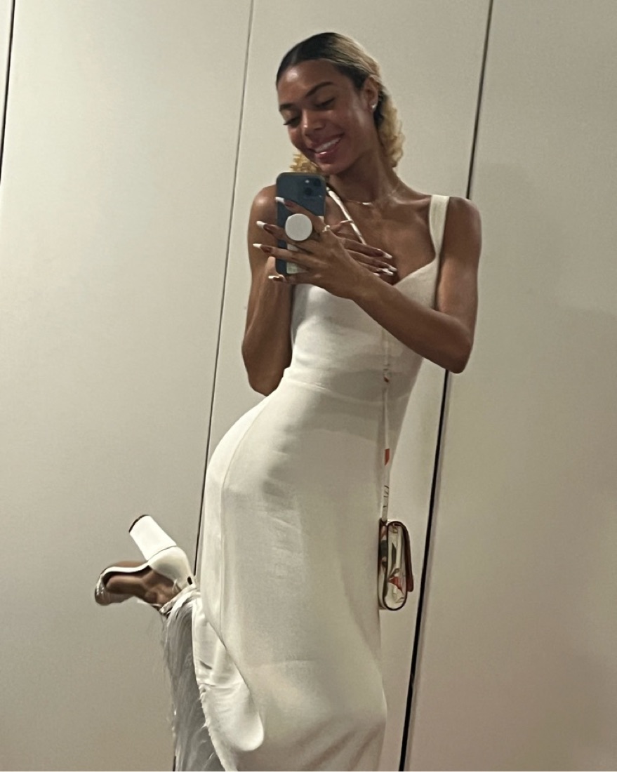 White Sarabeth Dress Reformation by Reformation - Pickle