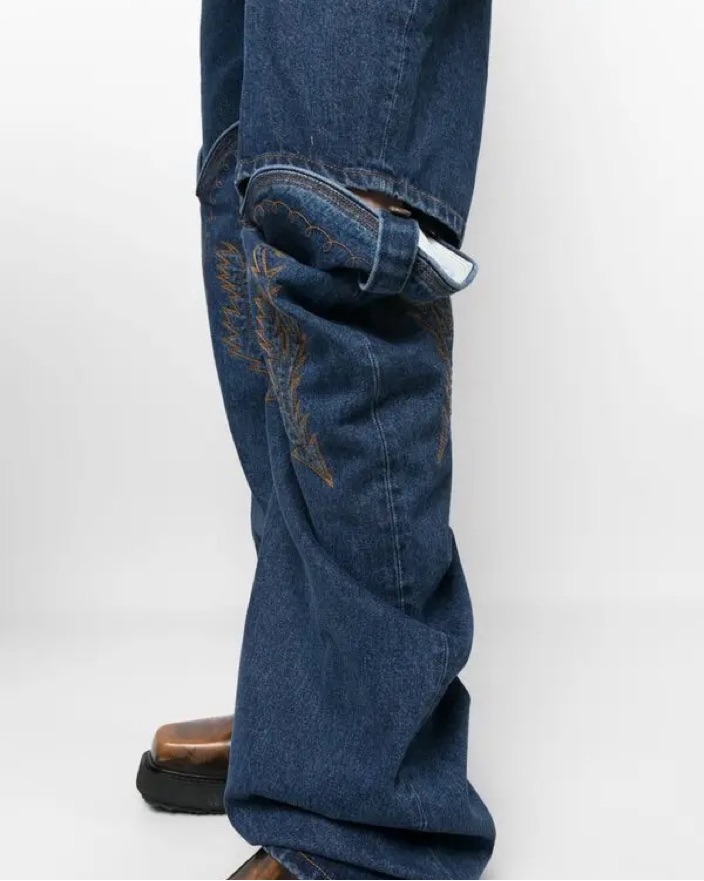Y/Project High Cuff Jeans by Y/project - Pickle