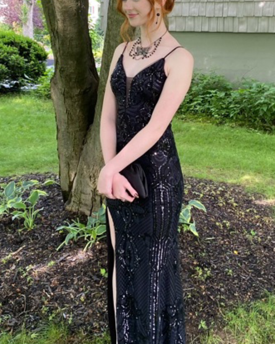 Aqua Formal Long Black Sequin Prom Dress by Aqua - Pickle