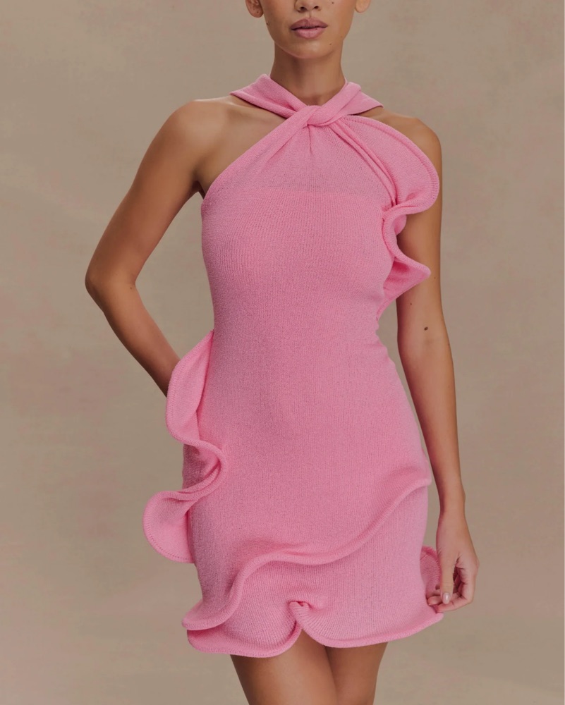 red winery dress The Diana Midi Dress in wine red🍷 – LA RIVIERA STORE main image 1