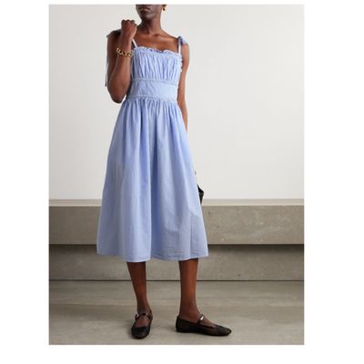 Lavender Linen Camisole Midi Dress by Zimmermann | Pickle