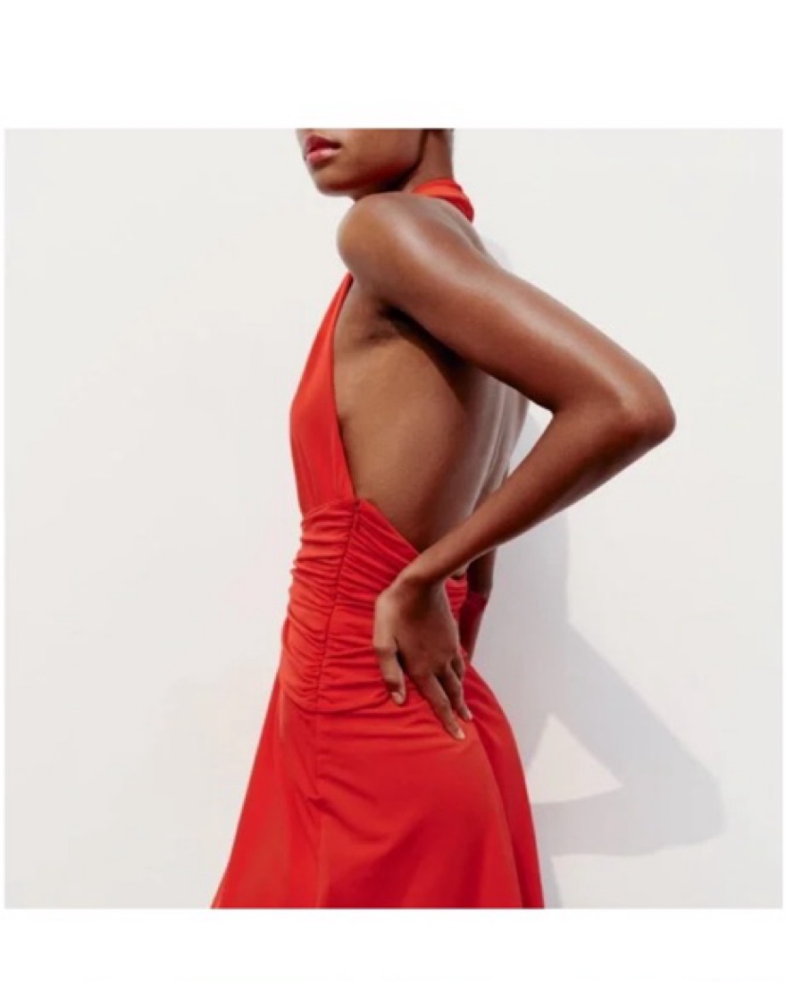 Zara Red Mini Halter Dress by Zara - Pickle