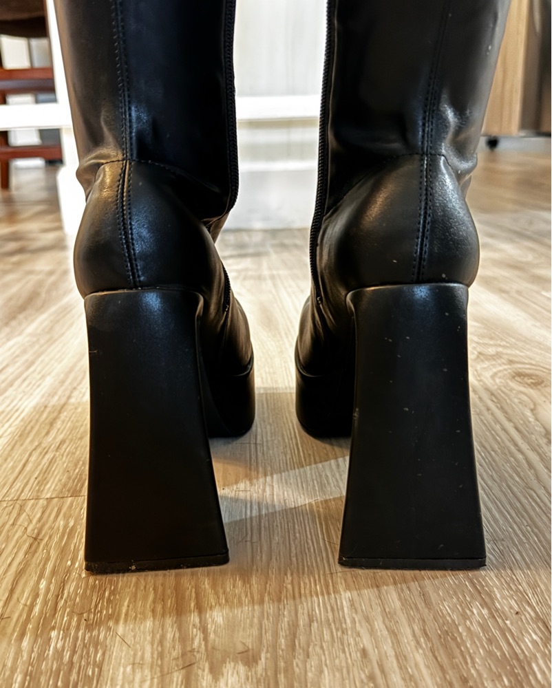 Chic Black Platform Boots by Fashion Nova - Pickle