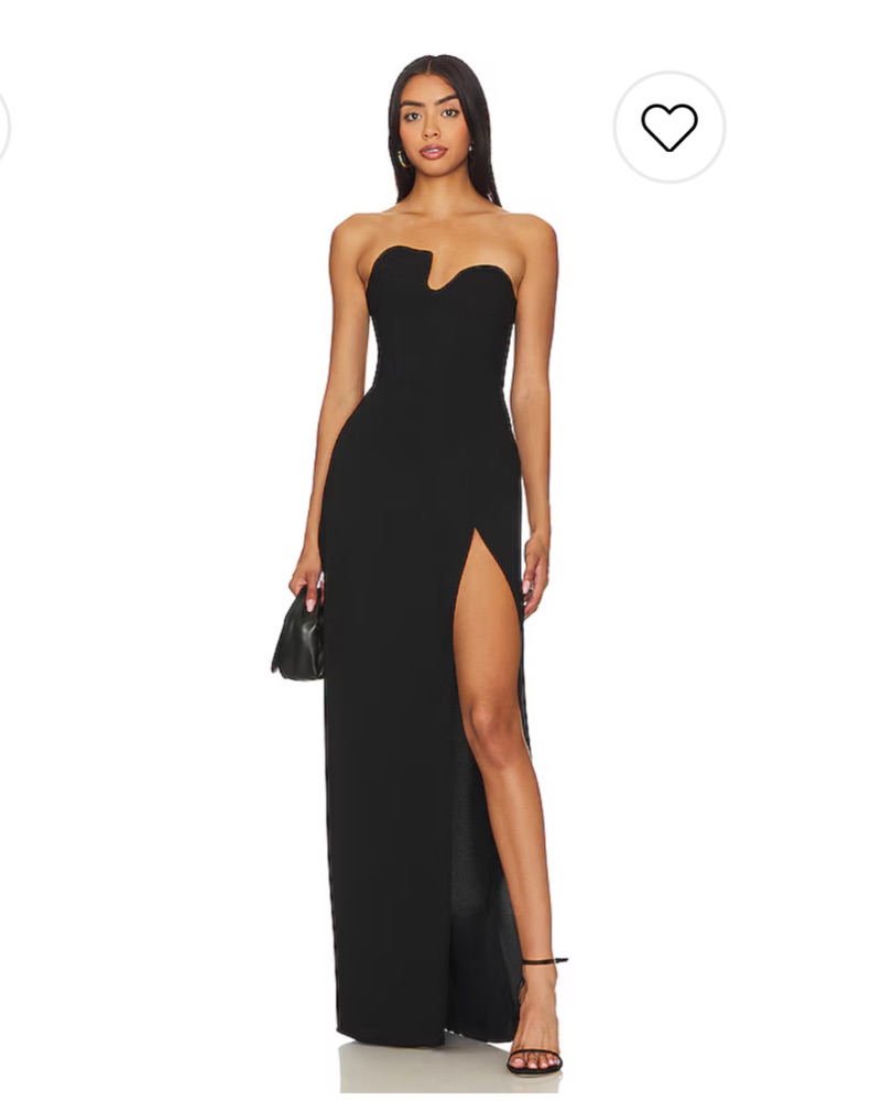Amanda Uprichard Black Strapless Gown by Amanda Uprichard - Pickle