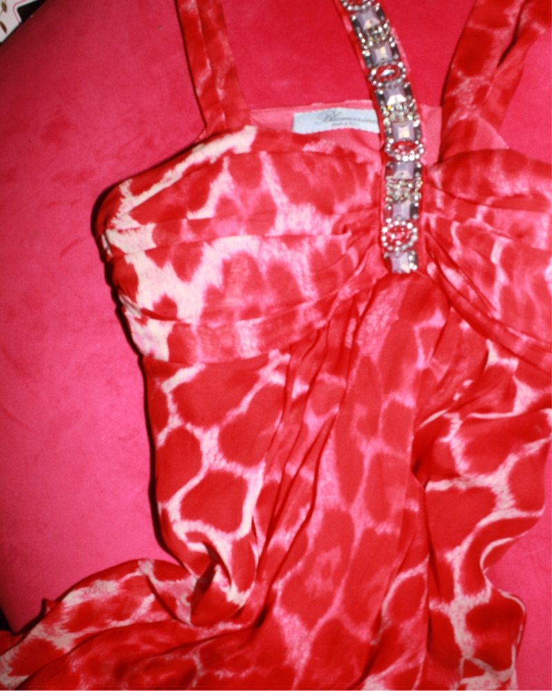 Vintage Blumarine Silk Halter Midi Dress by Blumarine - Pickle