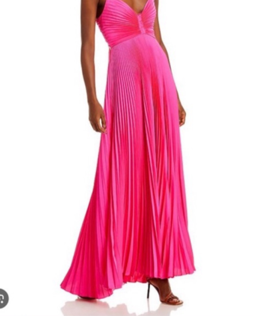 hot pink semi formal dress Jovani D5055 Size 6 Hot Pink Shimmer Prom Dress Formal Evening Gown main image 0