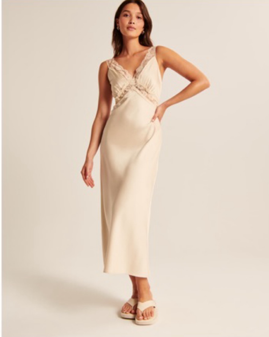 cream satin slip dress Women's Lace Trim Detail Mini Satin Cup Detail Slip Dress