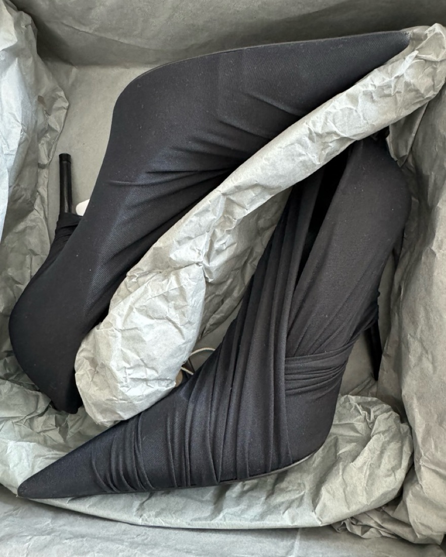 Balenciaga Drape Knife Heels | Pickle