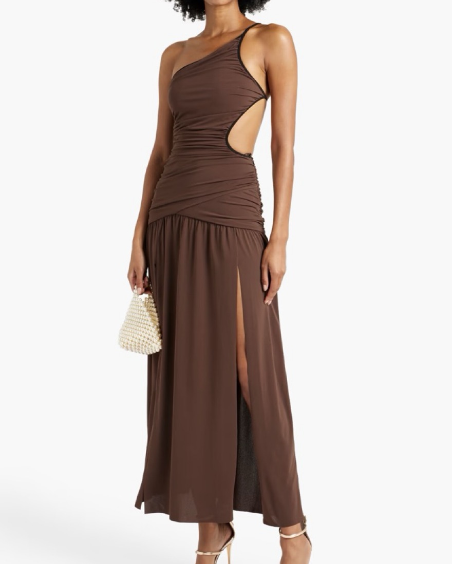 black top maxi dress Sweetheart Cut Out Maxi Dress
