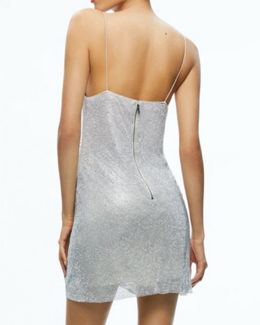 $660 Alice And Olivia Harmony Mini Dress by Alice & Olivia - Pickle